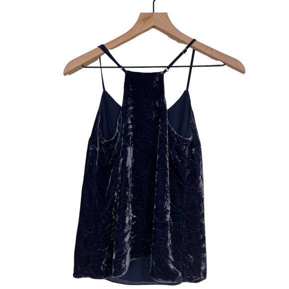 Lilly Pulitzer Dusk Velvet Sleeveless Top Blue / Purple Sz XXS #27934 Silk Blend - Picture 3 of 4